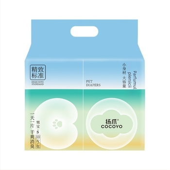 COCOYO Claw Scutece pentru câini cu bandă absorbantă pentru urină – Deodorant și protecție împotriva scurgerilor, 10 buc./pachet, material 3S ultra-moale nețesut