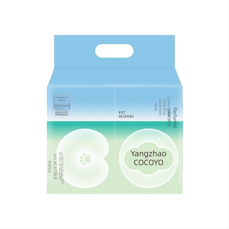 COCOYO Claw Scutece pentru câini cu bandă absorbantă pentru urină – Deodorant și protecție împotriva scurgerilor, 10 buc./pachet, material 3S ultra-moale nețesut