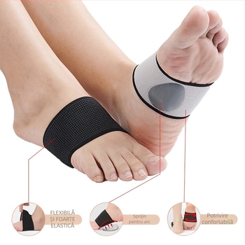 Padă de talpă cu suport de arc, talpă ortopedică, moale, cu absorbție a șocurilor pentru platfus; potrivită pentru adidași, pantofi din piele, ghete, sandale