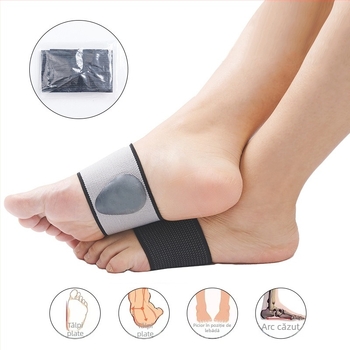 Padă de talpă cu suport de arc, talpă ortopedică, moale, cu absorbție a șocurilor pentru platfus; potrivită pentru adidași, pantofi din piele, ghete, sandale
