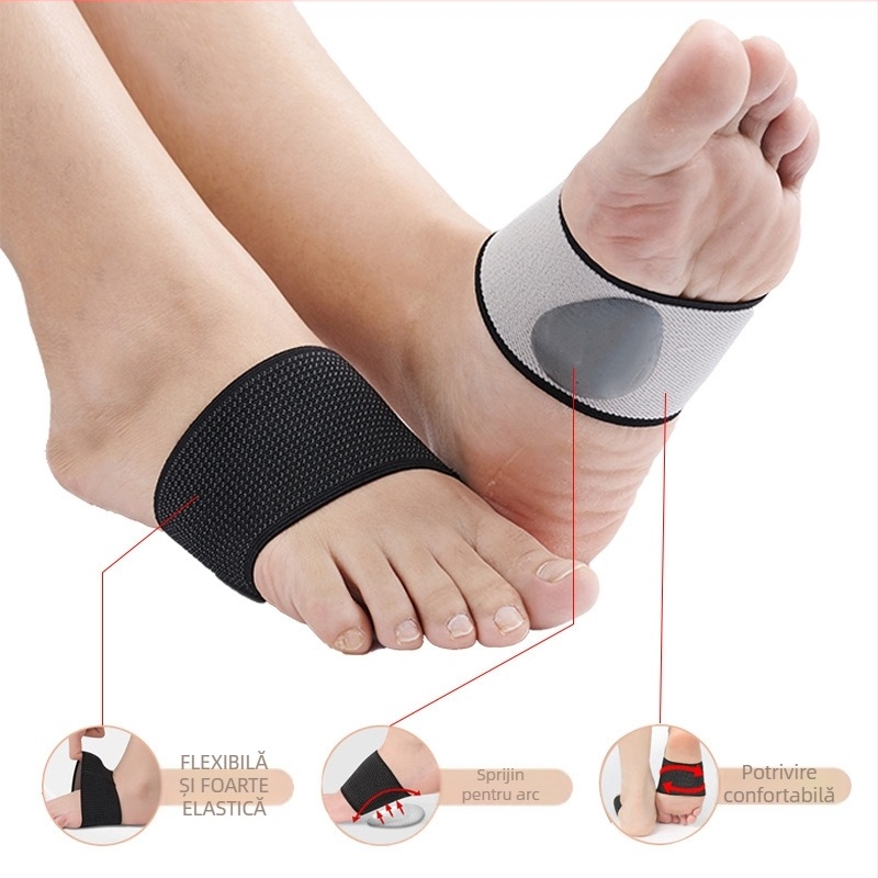 Padă de talpă cu suport de arc, talpă ortopedică, moale, cu absorbție a șocurilor pentru platfus; potrivită pentru adidași, pantofi din piele, ghete, sandale
