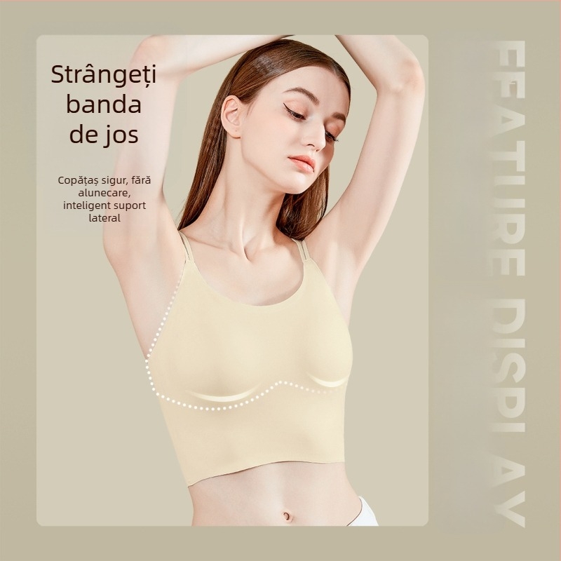 Bustier wrap/tube top – respirabil, fără cusături la spate, cupe subțiri, nylon, lungime talie