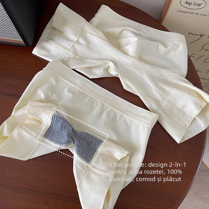 Pantaloni de siguranță pentru femei, talie înaltă, fără cusături, anti-expunere, nailon, colanți și șorți într-o piesă