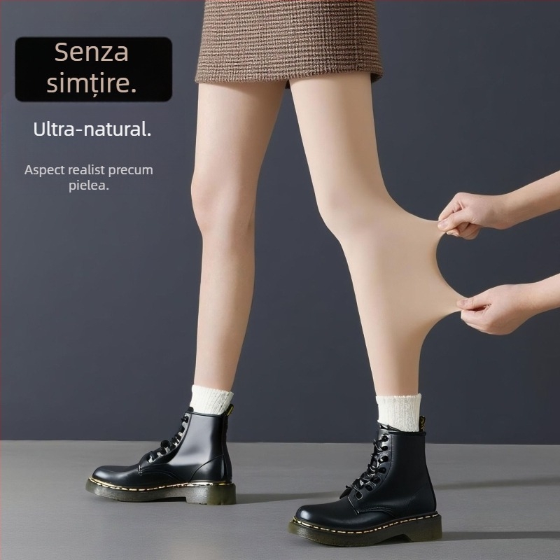 Colanți fără cusături din nylon, grosime îngroșată, luciu lucios, ridicare fesă, culoare uni, lungime integrală, stil japonez, 18–40 ani