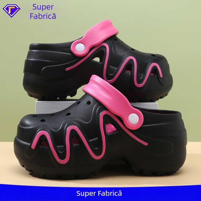 Bece Sandale Crocs, EVA pe partea superioară și talpă EVA, Unisex, respirabile, Primăvara 2025