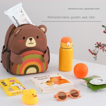 Rucsac pentru grădiniță anti-pierdere – respirabil, ultra-ușor, rezistent la uzură, reflexie nocturnă pentru siguranță, cu model animale