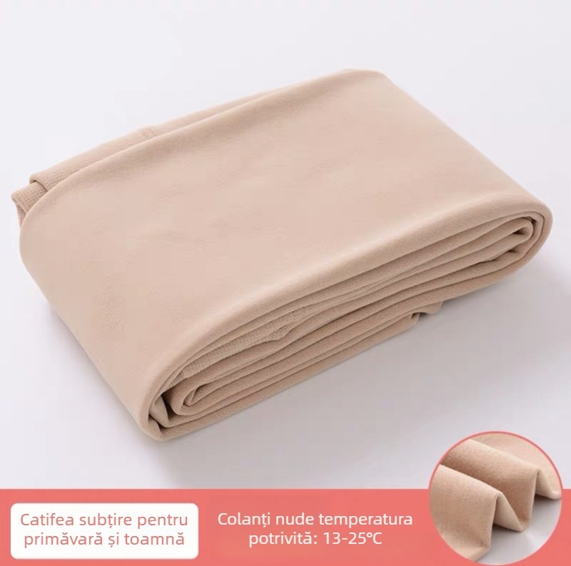 Colanți pentru copii pentru dans, cu căptușeală din fleece și țesătură din nailon, respirabili și absorb sudoare