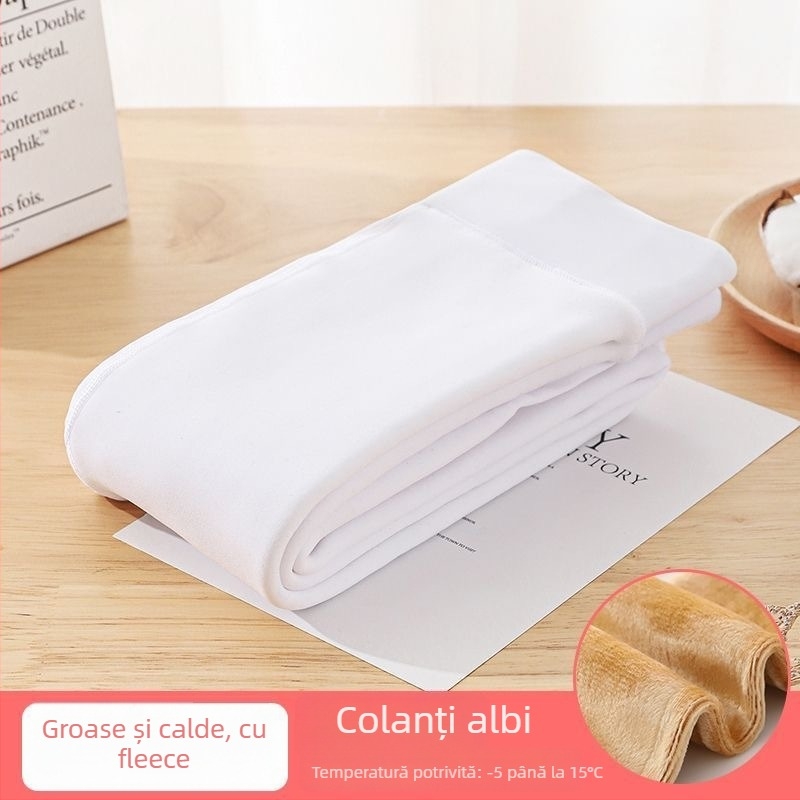 Colanți pentru copii pentru dans, cu căptușeală din fleece și țesătură din nailon, respirabili și absorb sudoare