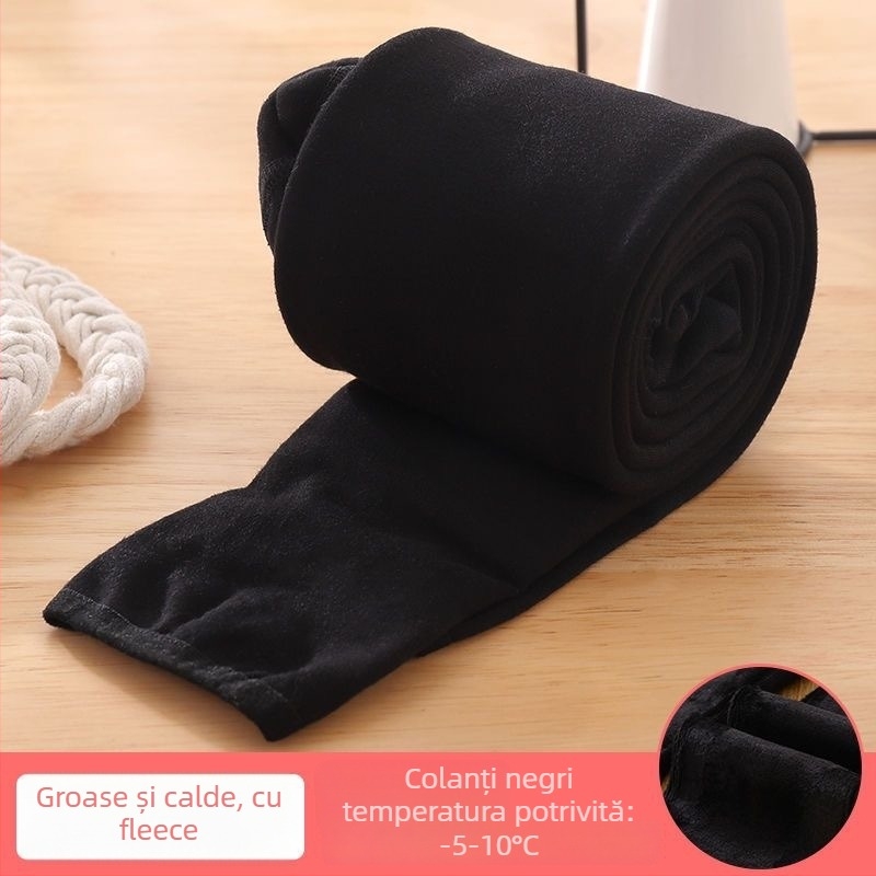 Colanți pentru copii pentru dans, cu căptușeală din fleece și țesătură din nailon, respirabili și absorb sudoare