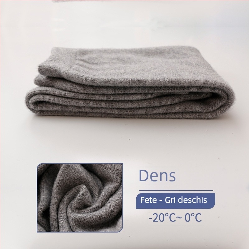 Pantaloni de lână pentru copii, 60% lână, talie înaltă cu elastic, deschidere în zona cracului, potriviți pentru toamnă și iarnă