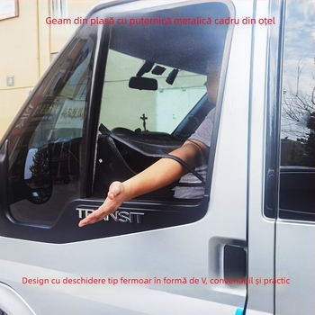 Ecran anti țânțari pentru mașină cu schelet din oțel magnetic, plasă, tip transparent, tip de agățare, aplicație universală