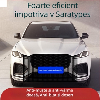 Plasă protectoare a radiatorului pentru mașină, din lână, anti-insecte și praf, potrivire universală, 1100×790 mm