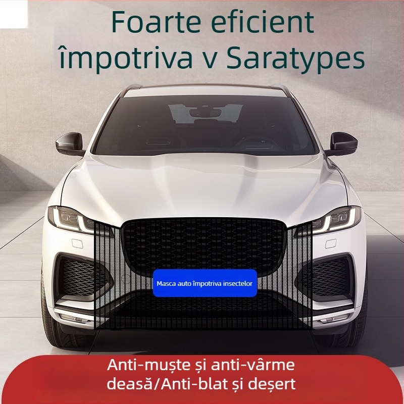 Plasă protectoare a radiatorului pentru mașină, din lână, anti-insecte și praf, potrivire universală, 1100×790 mm