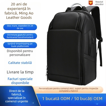 Name Deer rucsac business pentru laptop, capacitate 36-55L, material Oxford, impermeabil, antifurt, curea cu Air Cushion