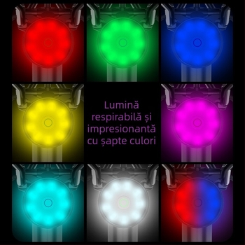 Lampa LED pentru spatele bicicletei cu senzor, 2W, 300mAh, rază până la 50 m, logo personalizabil
