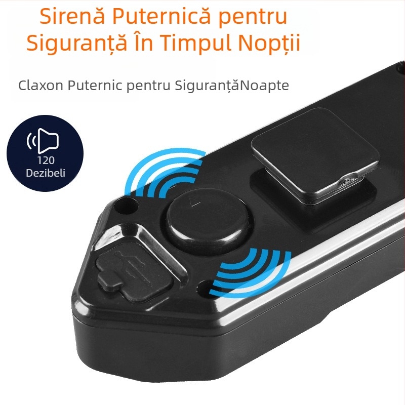 Lumină de semnalizare pentru bicicletă cu telecomandă, încărcare USB, 32 LED, impermeabilă, pentru plimbări nocturne.