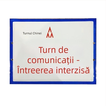 Semn de avertizare pentru alimentarea electrică și circulație, placă de aluminiu emailată, folie reflectorizantă de grad ingineresc, imprimare UV, personalizabil