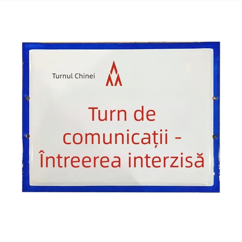 Semn de avertizare pentru alimentarea electrică și circulație, placă de aluminiu emailată, folie reflectorizantă de grad ingineresc, imprimare UV, personalizabil