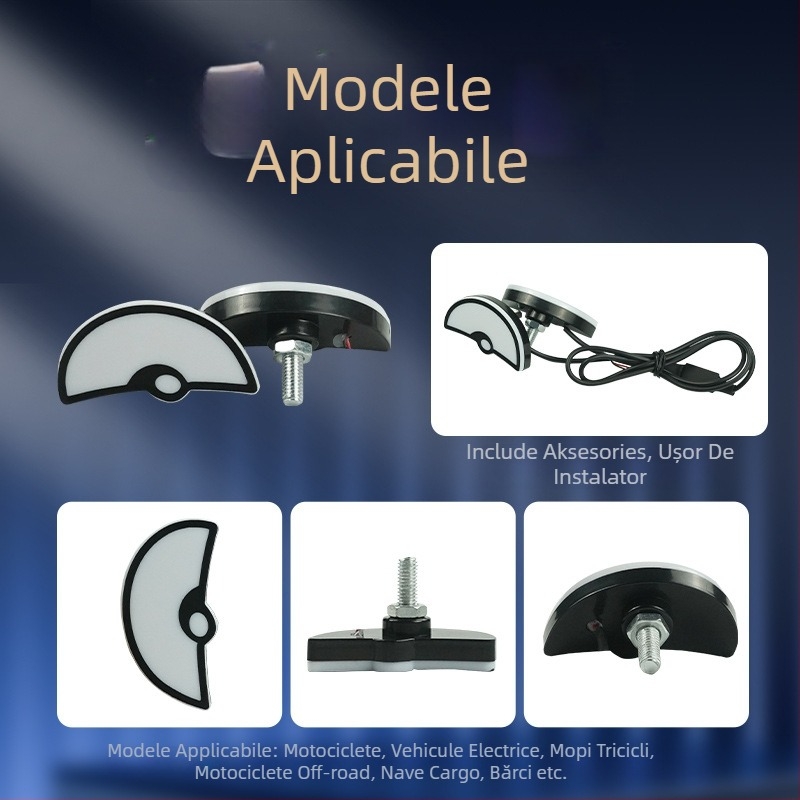 Faroane LED pentru motocicletă – 12V, 12W, 1200 lm, IP60, Model Imp Eyes