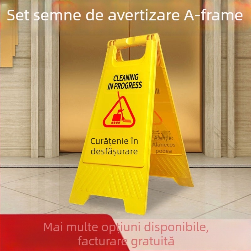 Semn de avertizare în formă de A pentru oprire/parcare interzisă, WLS-1101, Turnare prin suflare, Silk Screen, Film reflexiv economic, Origine: Shandong