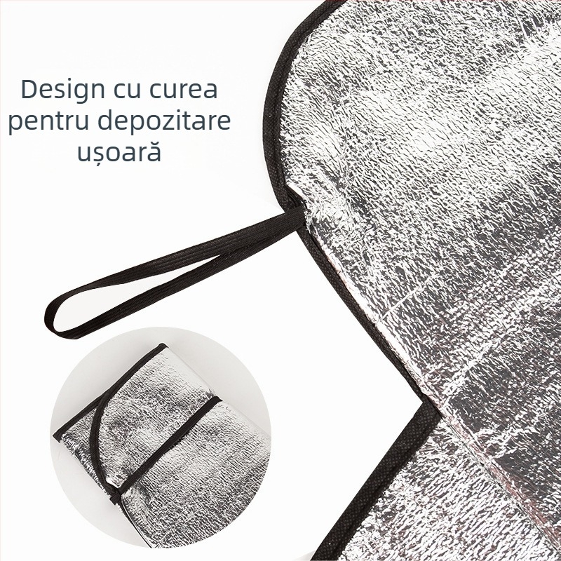 Protecție de zăpadă pentru parbrizul frontal, potrivire universală, material bumbac perlat, instalare încorporată, imprimare logo disponibilă, procesare și personalizare