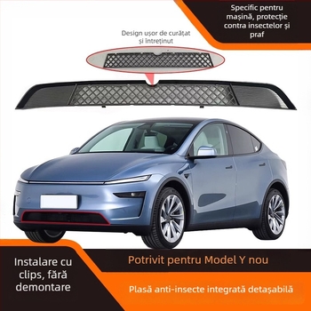 Capac protecție antiinsecte pentru orificiul frontal de aer al Tesla Model Y — Material ABS; Brand: Other; Compatibil cu Model Y