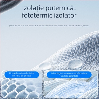 Parasolar parbriz auto din PVC, fixare prin clips, potrivire universală, imprimare logo