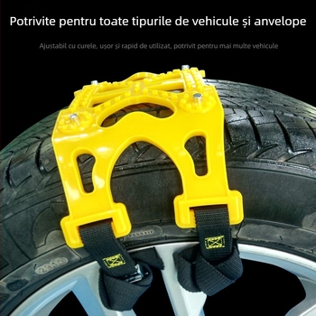 Shunwei Lanț antipatinare pentru anvelope, în formă de inimă, universal, model R-1537, greutate 2.2