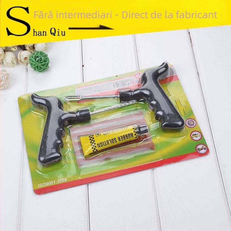 Kit de unelte pentru repararea anvelopelor auto și a motocicletelor – set de 8 piese, unelte pentru reparații rapide