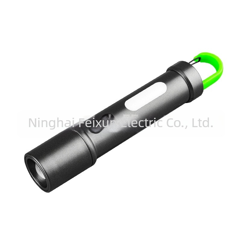 Lampă LED cu semnalizare pentru exterior, avertizare de urgență, iluminare pentru camping și muncă, reîncărcabilă cu bancă de energie încorporată, breloc, 5W, rază 200–500 m