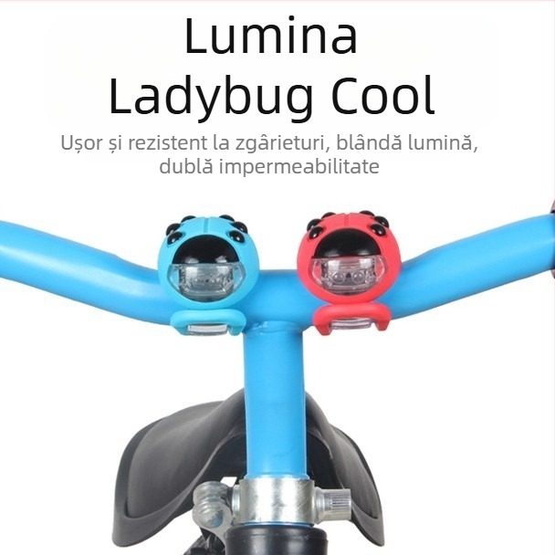 Hanno LED frontal pentru trotinete pentru copii, biciclete de munte și biciclete de echilibru, lumină de avertizare pentru plimbări nocturne, marcă privată autorizată