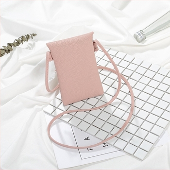 Geantă de umăr pentru femei din PU, mic pătrat cu capac, stil Fresh and Sweet