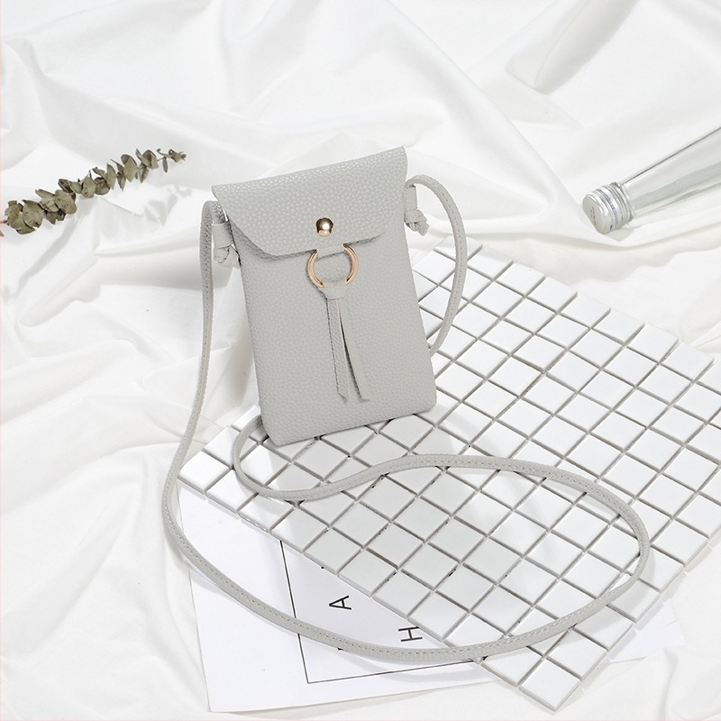 Geantă de umăr pentru femei din PU, mic pătrat cu capac, stil Fresh and Sweet