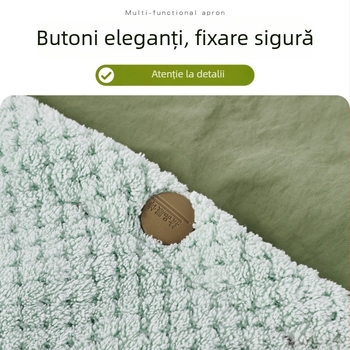 Șorț de bucătărie cu mâneci, din Taslan, rezistent la ulei și apă, stil proaspăt, model cu desene animate, pentru adulți.