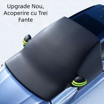 Acoperire universală pentru zăpadă a parbrizului frontal, PVC, montaj telescopic, stil simplu, model YD-23D001