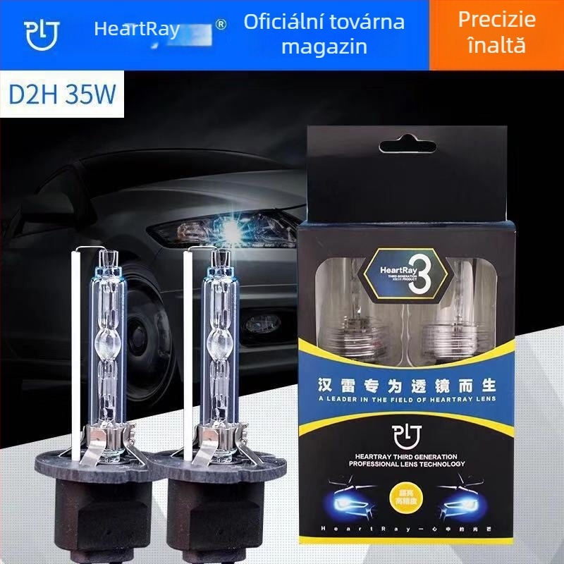 D2H bec HID de înaltă luminozitate, 55W, 12V, universal plug-in, 6000LM, 30000h, 5500K-6500K