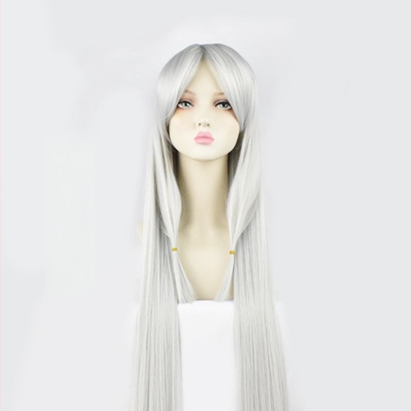 Perucă cosplay anime cu motiv păianjen; păr din sârmă rezistentă la temperaturi înalte; greutate aproximativ 380–400 g; proces de prelucrare: mecanic; nu este potrivită pentru vopsire cu vopsea fierbinte