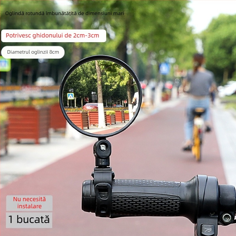 Oglindă retrovizoare pentru bicicletă, Qiwang, Material: Alt, Tensiune: Alt