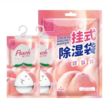 Sachet atașabil pentru garderobă, dormitor și cămin — absorbant de umiditate cu aromă piersică albă, 0,23 kg