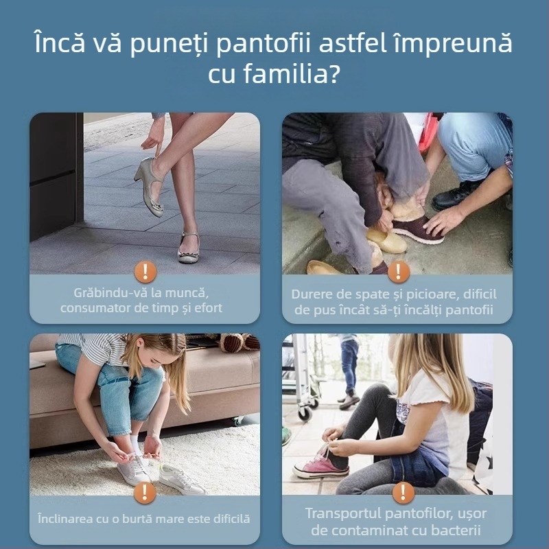 Călcător magnetic de pantofi cu mâner lung pentru uz casnic — mâner extins, facilitează încălțarea persoanelor în vârstă și a femeilor însărcinate, fără a se apleca