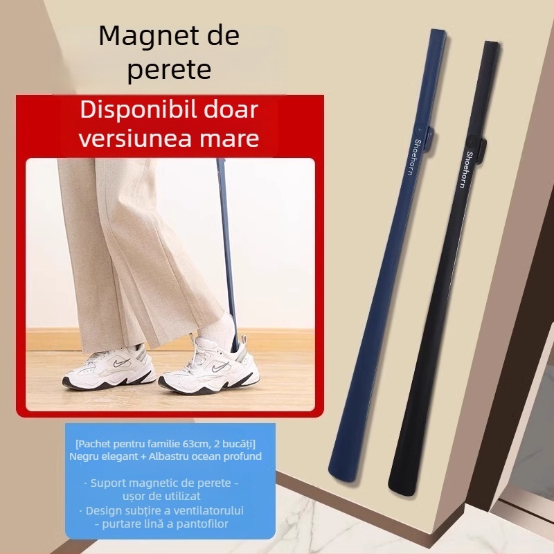 Călcător magnetic de pantofi cu mâner lung pentru uz casnic — mâner extins, facilitează încălțarea persoanelor în vârstă și a femeilor însărcinate, fără a se apleca