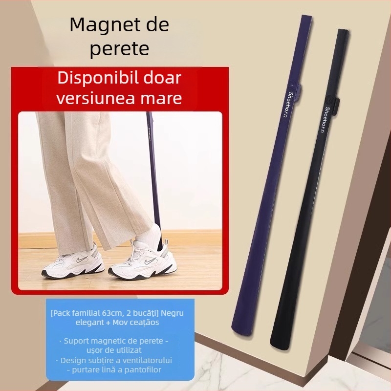 Călcător magnetic de pantofi cu mâner lung pentru uz casnic — mâner extins, facilitează încălțarea persoanelor în vârstă și a femeilor însărcinate, fără a se apleca