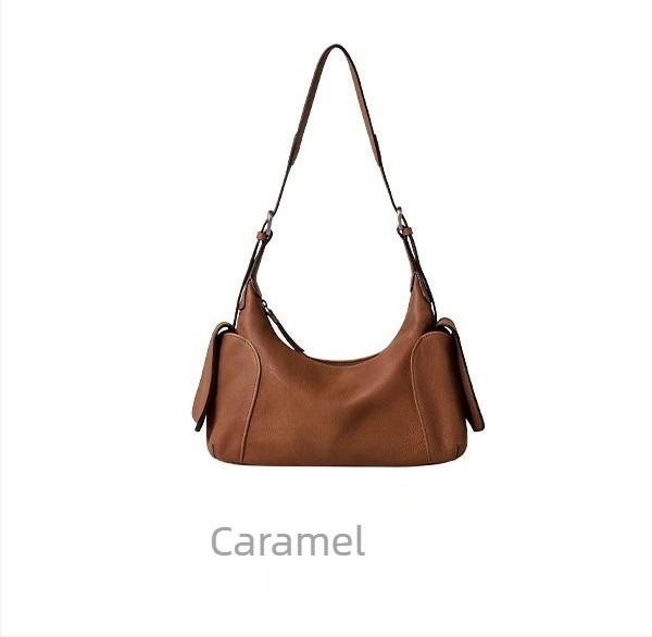 Geantă de umăr crossbody din PU, formă ovală, închidere cu fermoar, buzunar interior cu fermoar și buzunar pentru telefon