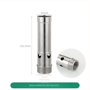 Duza de fântână din oțel inoxidabil 304, efect bule, element de apă pentru peisaj exterior, cu o singură duză