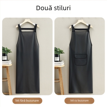 Șorț TPU fără mâneci pentru bucătărie și catering, design modern minimalist
