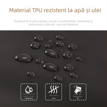 Șorț TPU fără mâneci pentru bucătărie și catering, design modern minimalist