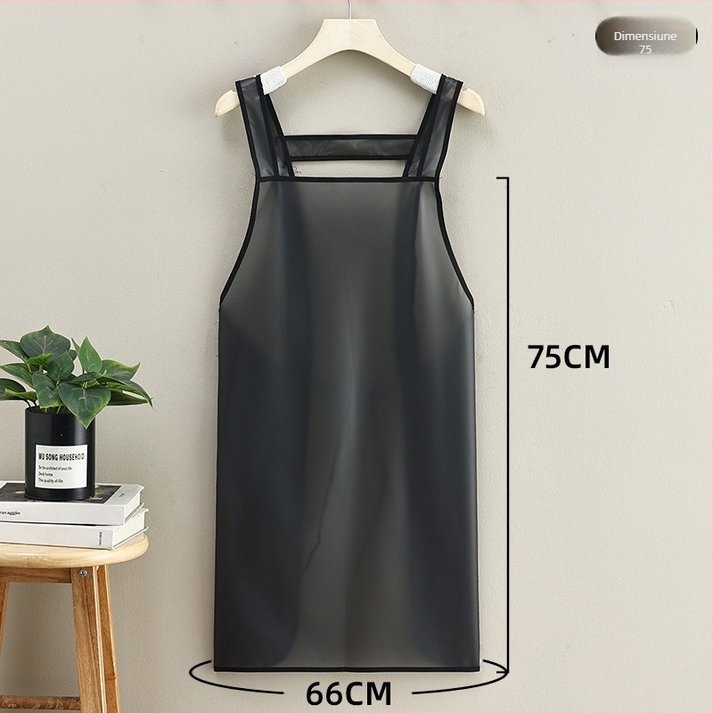 Șorț TPU fără mâneci pentru bucătărie și catering, design modern minimalist