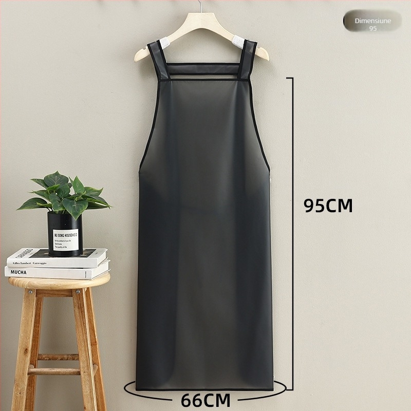 Șorț TPU fără mâneci pentru bucătărie și catering, design modern minimalist