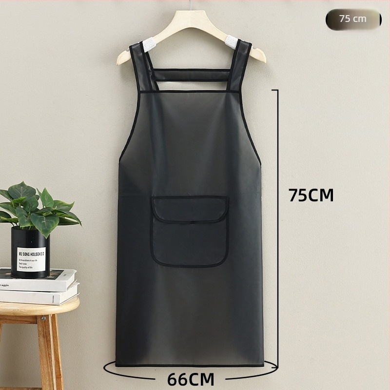 Șorț TPU fără mâneci pentru bucătărie și catering, design modern minimalist