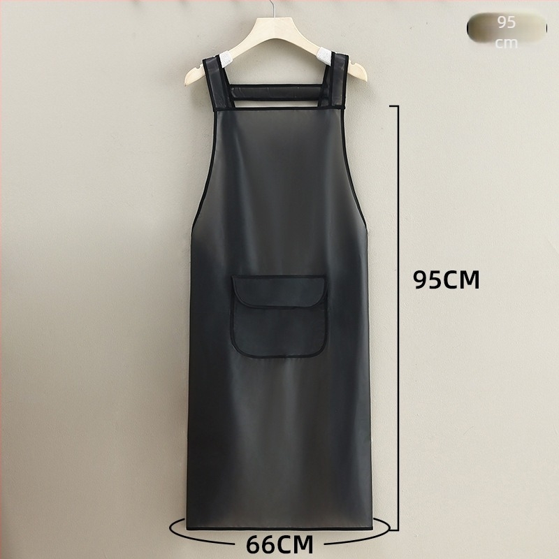 Șorț TPU fără mâneci pentru bucătărie și catering, design modern minimalist